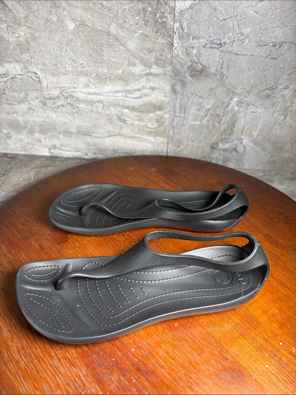Crocs Serena Sexi Flip Flop Women’s Size 5 Black Sandals